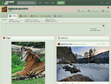 Tablet Screenshot of digitaldreamz666.deviantart.com