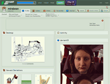 Tablet Screenshot of mirabean.deviantart.com