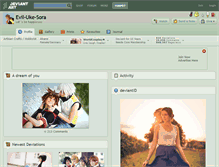 Tablet Screenshot of evil-uke-sora.deviantart.com