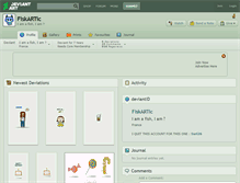 Tablet Screenshot of fiskartic.deviantart.com