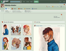 Tablet Screenshot of nobodys-shadow.deviantart.com