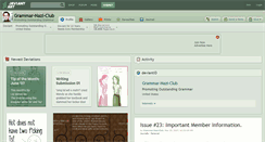 Desktop Screenshot of grammar-nazi-club.deviantart.com