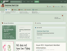 Tablet Screenshot of grammar-nazi-club.deviantart.com