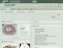 Tablet Screenshot of gimme-a-vodka.deviantart.com