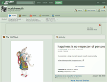 Tablet Screenshot of musicinmouth.deviantart.com