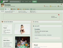 Tablet Screenshot of femiaiko.deviantart.com