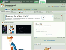 Tablet Screenshot of mooncookiewolf.deviantart.com