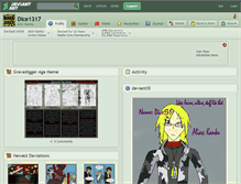 Tablet Screenshot of dice1317.deviantart.com