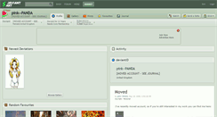 Desktop Screenshot of pink--panda.deviantart.com