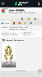 Mobile Screenshot of pink--panda.deviantart.com