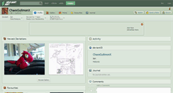 Desktop Screenshot of chaosguilmonx.deviantart.com