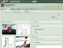 Tablet Screenshot of chaosguilmonx.deviantart.com