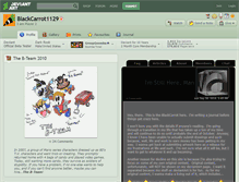 Tablet Screenshot of blackcarrot1129.deviantart.com