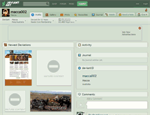 Tablet Screenshot of macca002.deviantart.com