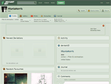 Tablet Screenshot of niuniamorris.deviantart.com