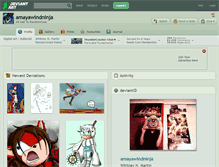 Tablet Screenshot of amayawindninja.deviantart.com