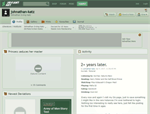 Tablet Screenshot of johnathan-katz.deviantart.com