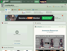 Tablet Screenshot of lovemacabre.deviantart.com