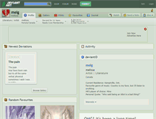 Tablet Screenshot of melg.deviantart.com