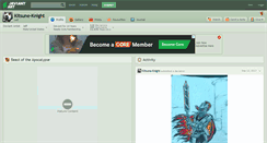 Desktop Screenshot of kitsune-knight.deviantart.com