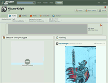 Tablet Screenshot of kitsune-knight.deviantart.com