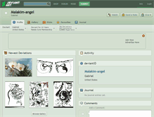 Tablet Screenshot of malakim-angel.deviantart.com