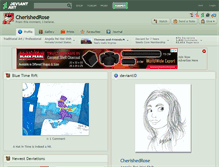 Tablet Screenshot of cherishedrose.deviantart.com