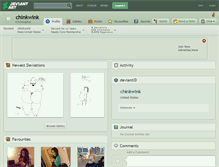 Tablet Screenshot of chinkwink.deviantart.com