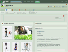 Tablet Screenshot of ladyrose16.deviantart.com