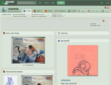 Tablet Screenshot of celarania.deviantart.com