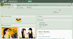 Desktop Screenshot of club-vector.deviantart.com