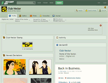 Tablet Screenshot of club-vector.deviantart.com