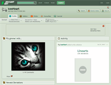 Tablet Screenshot of iceeheart.deviantart.com