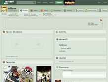 Tablet Screenshot of lolilove.deviantart.com