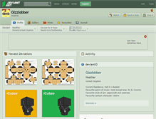 Tablet Screenshot of gizzlobber.deviantart.com