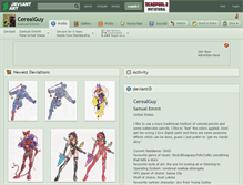 Tablet Screenshot of cerealguy.deviantart.com
