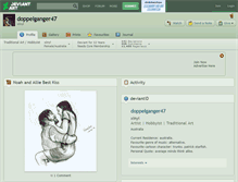 Tablet Screenshot of doppelganger47.deviantart.com