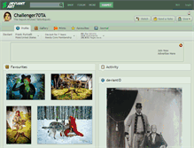 Tablet Screenshot of challenger70ta.deviantart.com