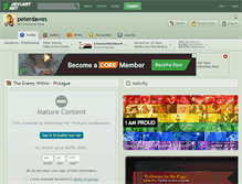 Tablet Screenshot of peterdawes.deviantart.com
