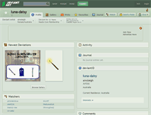 Tablet Screenshot of luna-daisy.deviantart.com