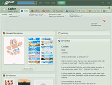 Tablet Screenshot of codien.deviantart.com