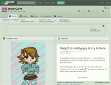 Tablet Screenshot of disneygal91.deviantart.com