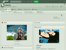 Tablet Screenshot of cillaortiz.deviantart.com