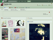 Tablet Screenshot of flipside-artist.deviantart.com