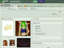 Tablet Screenshot of misstina.deviantart.com