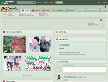 Tablet Screenshot of crepefizz.deviantart.com