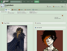 Tablet Screenshot of crypticblack.deviantart.com