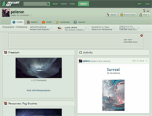 Tablet Screenshot of pelleron.deviantart.com