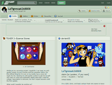 Tablet Screenshot of latigressa6268808.deviantart.com