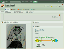 Tablet Screenshot of 3leanormarshall.deviantart.com